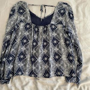 Roxy  long sleeve open back top